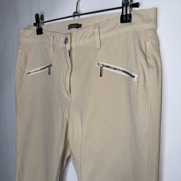 J. McLaughlin Women’s Equestrian Riding Pants Ankle Zip Tan Cream Size 6 - Picture 3 of 5